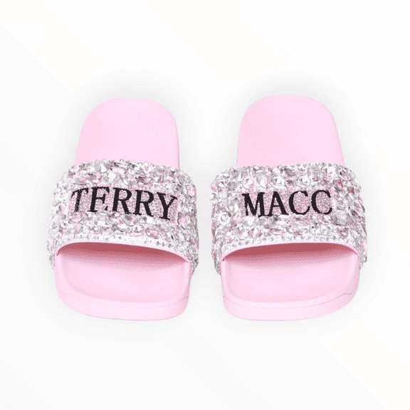 Terry Macc Crystaled Slides-PINK