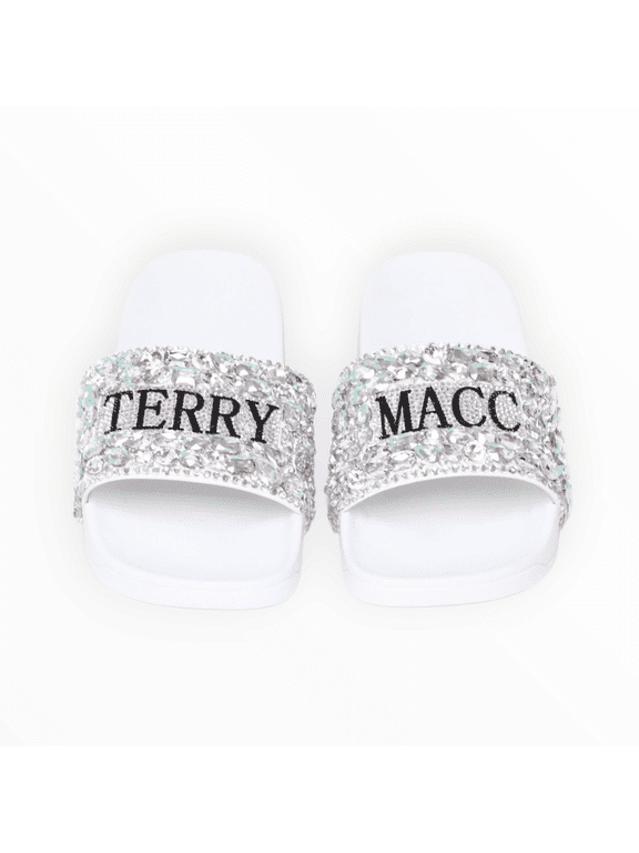 Crystaled Slides-WHITE