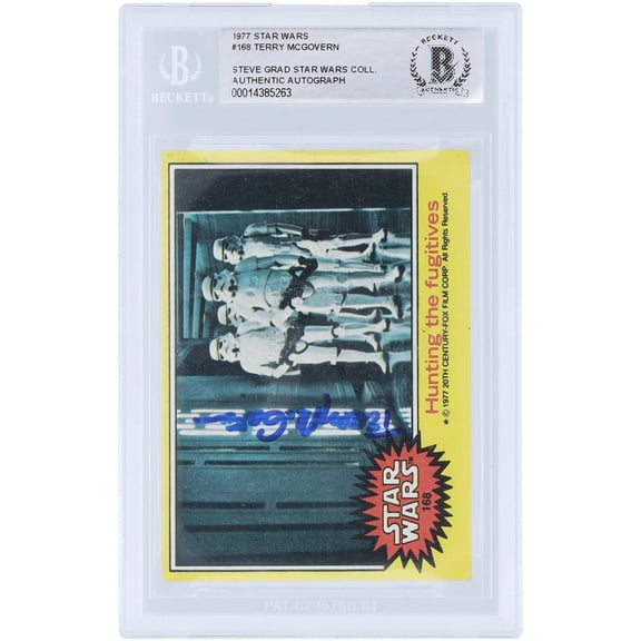 Terry McGovern Star Wars Autographed 1977 Topps #168 BAS Authenticated Card