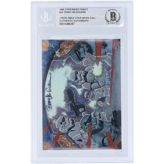 Terry McGovern Star Wars Autographed 1996 Topps #30 BAS Authenticated Card