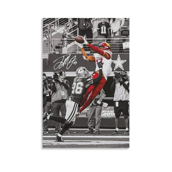 Terry McLaurin Canvas Poster Canvas Art Poster and Wall Art Picture Print Modern Family bedroom Decor Posters 12x18inch(30x45cm)