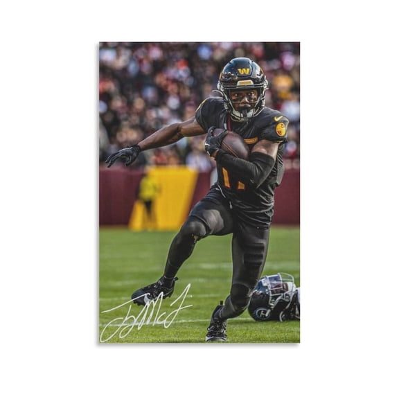 Terry McLaurin Canvas Poster Canvas Art Poster and Wall Art Picture Print Modern Family bedroom Decor Posters 24x36inch(60x90cm)