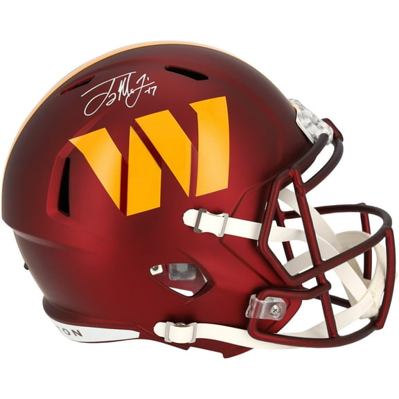 Terry McLaurin Washington Commanders Autographed Riddell Speed Replica Helmet