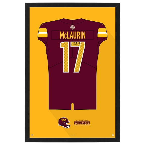 Terry McLaurin Washington Commanders Home Jersey Framed Art Print