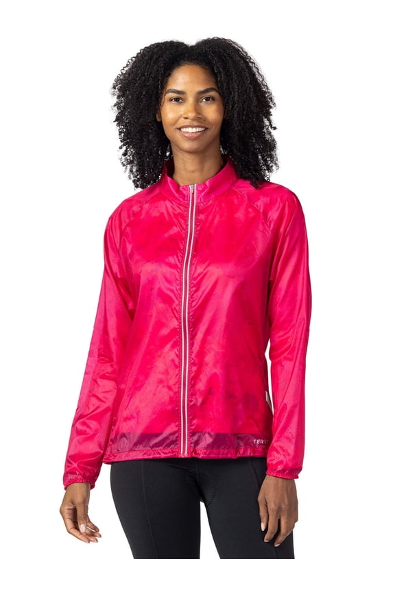Mistral Packable Womens Running Cycling Jacket Semi-Fitted Lightweight Reflective Windproof Soft Shell Windbreaker