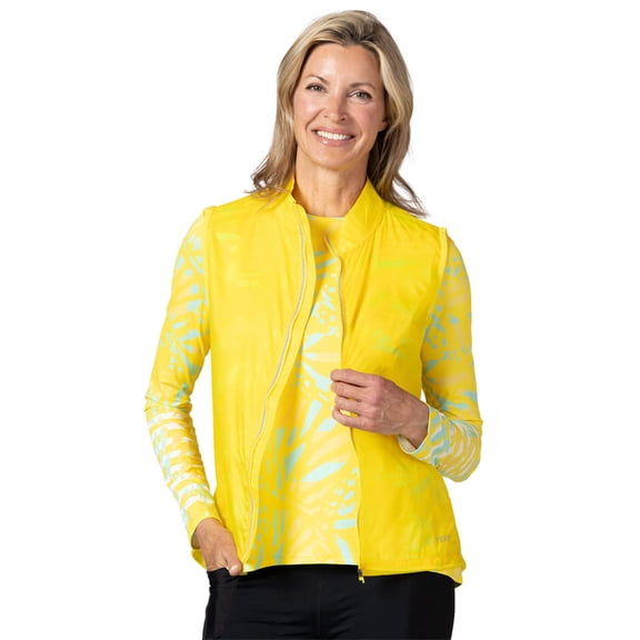 Terry Mistral Vest - Womens Cycling Jersey, Packable Hi-Vis Windproof Water Resistant Sleeveless Bike Vest