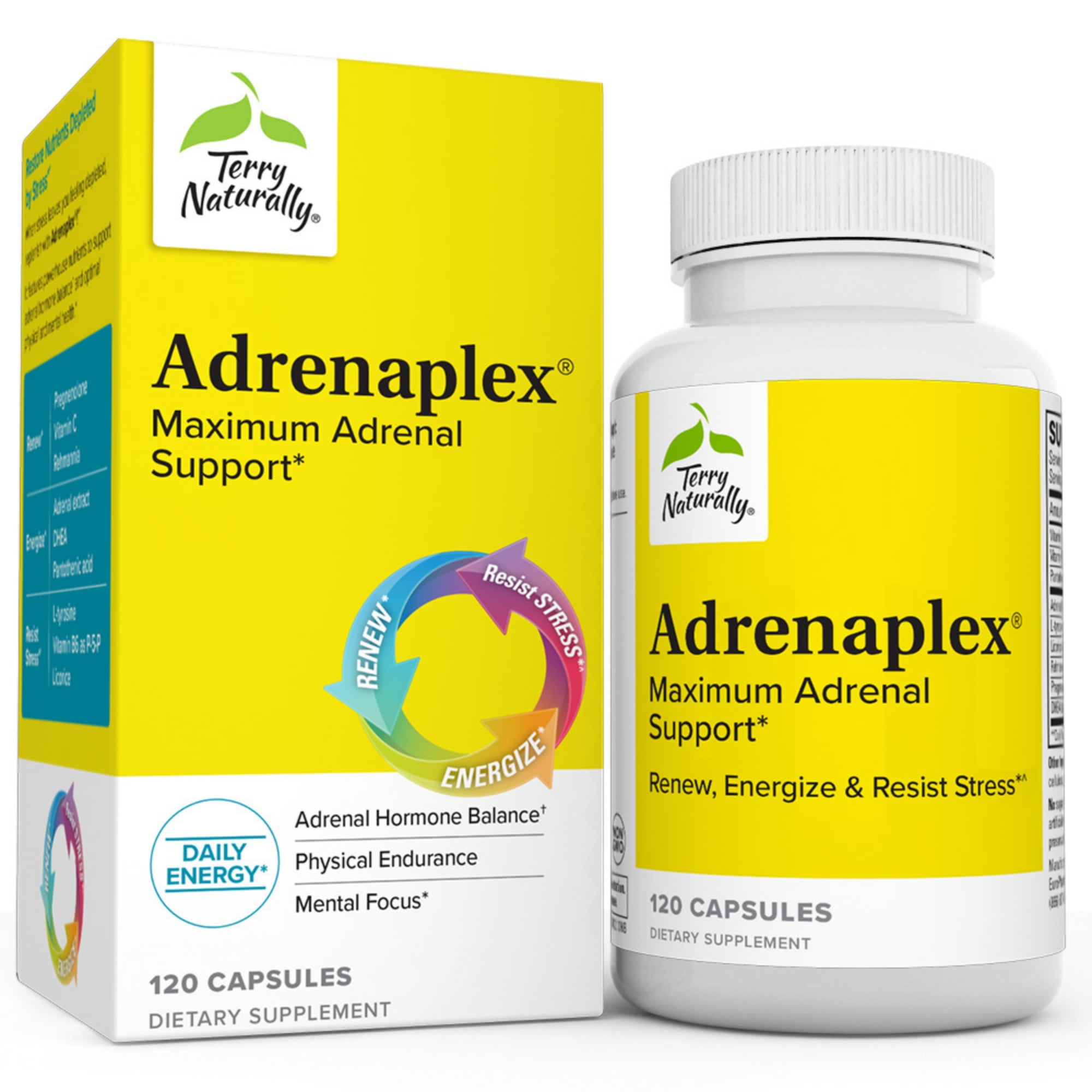 Terry Naturally Adrenaplex 120 Capsules Maximum Adrenal Support
