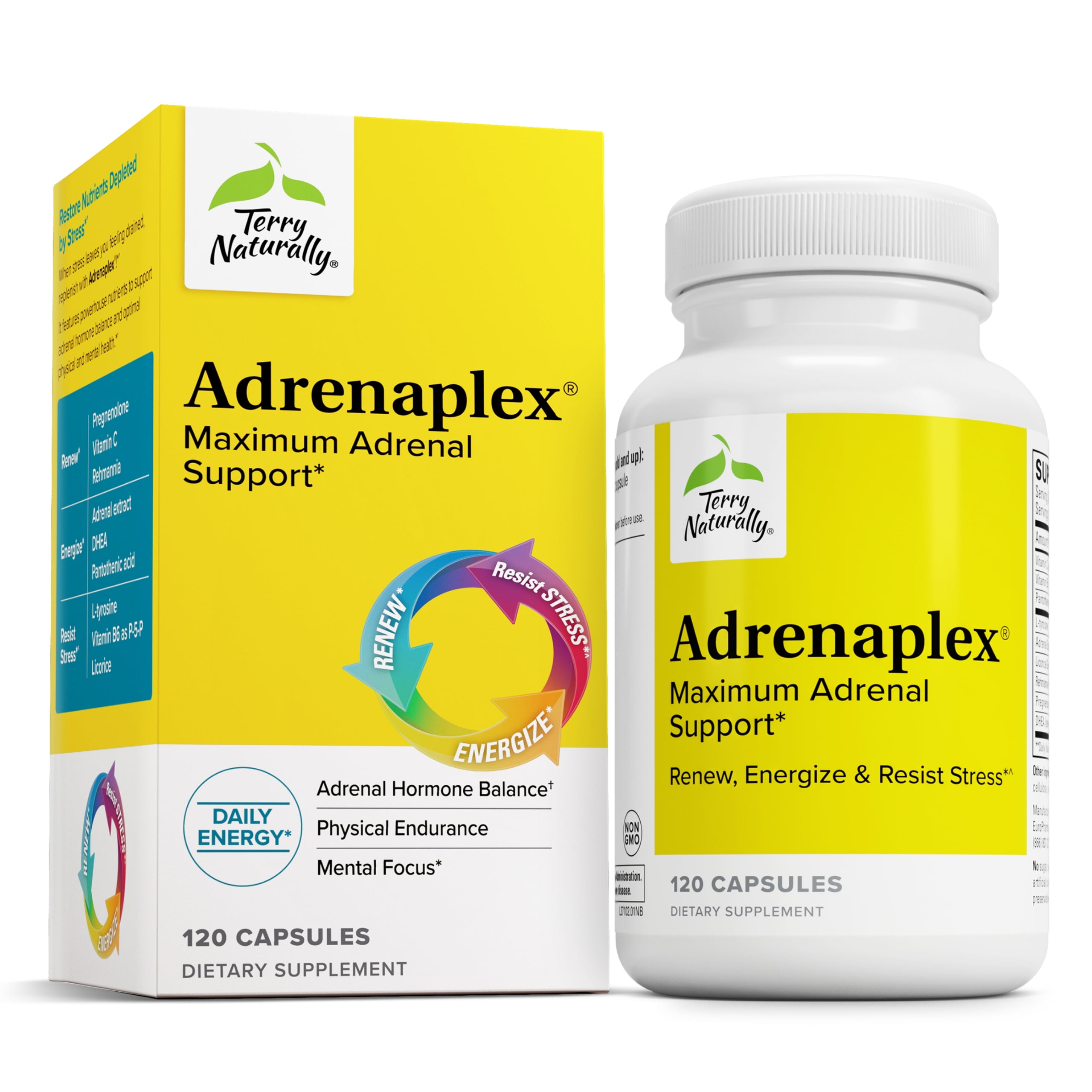 Terry Naturally Adrenaplex - 120 Capsules