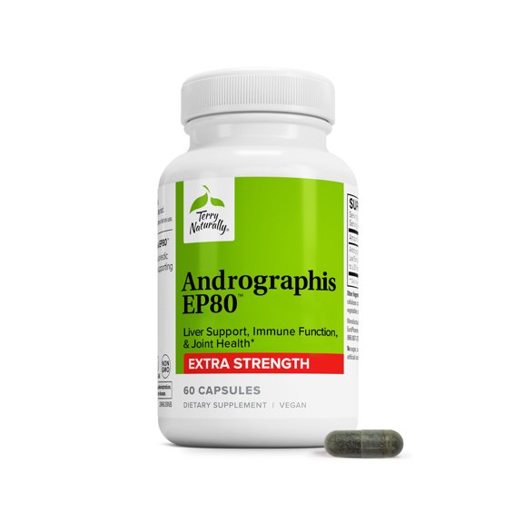 Terry Naturally Andrographis EP80 Extra Strength - 60 Capsules