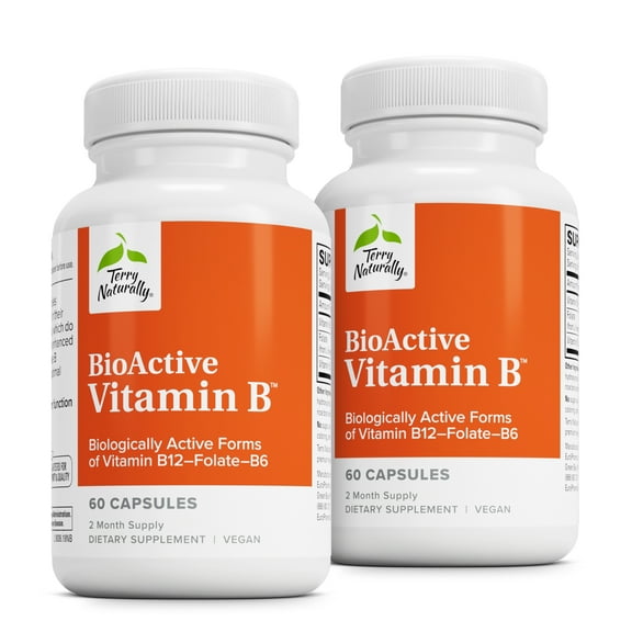 Terry Naturally BioActive Vitamin B - 60 Capsules (Pack of 2)