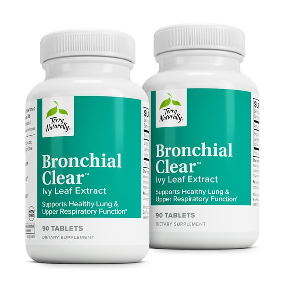 Terry Naturally Bronchial Clear Ivy Leaf Extract - 90 Tablets (Pack of 2)