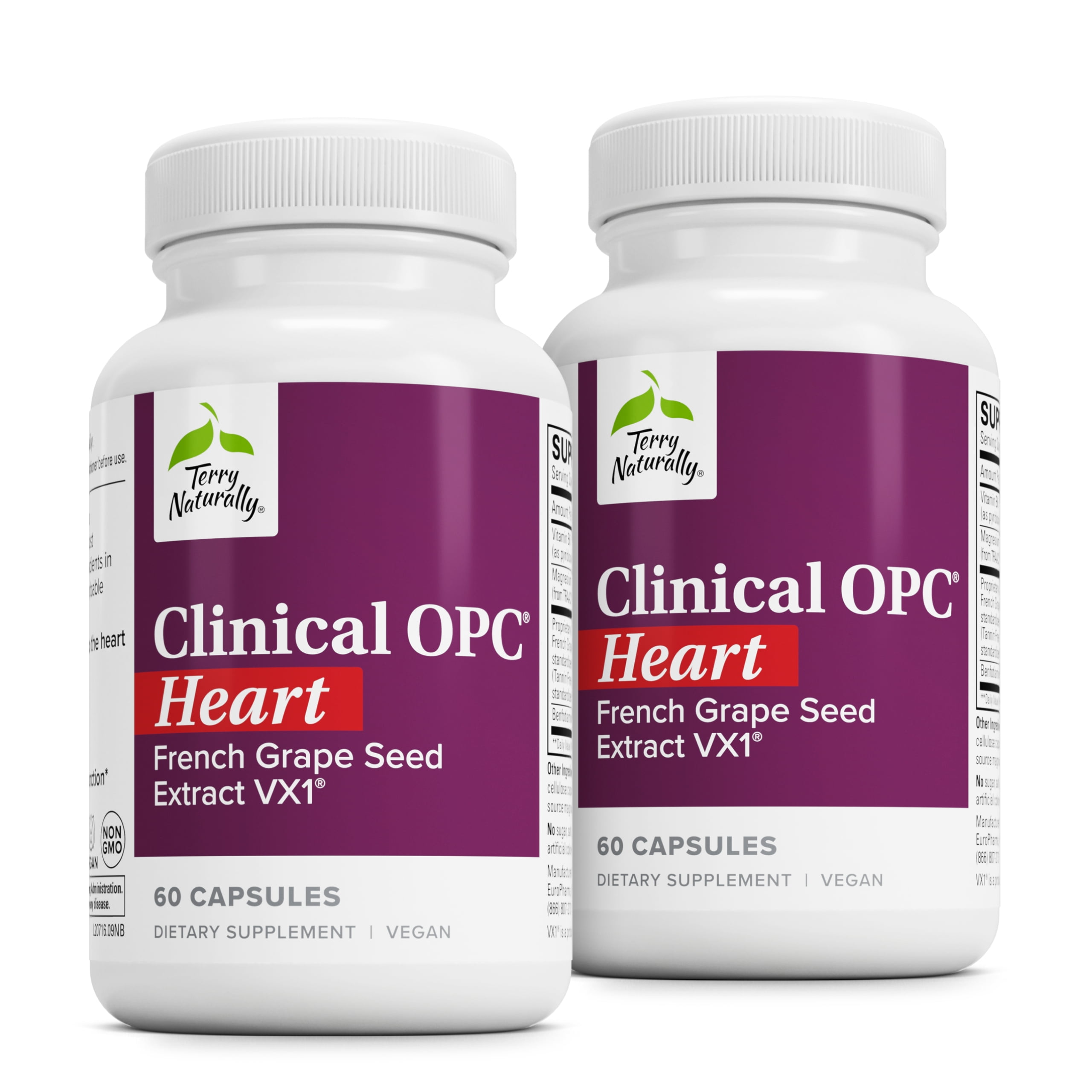 Terry Naturally Clinical OPC Heart - 60 Capsules (Pack of 2)