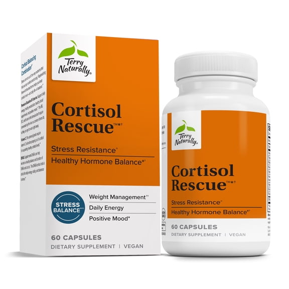 Terry Naturally Cortisol Rescue - Vegan - 60 Capsules