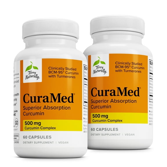 Terry Naturally CuraMed 500 mg Curcumin Complex - 60 Capsules, 2 Pack