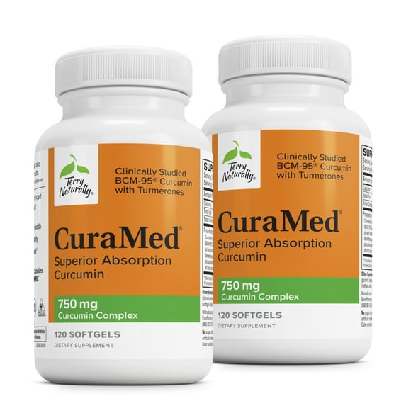 Terry Naturally CuraMed 750 mg - 120 Softgels (Pack of 2)
