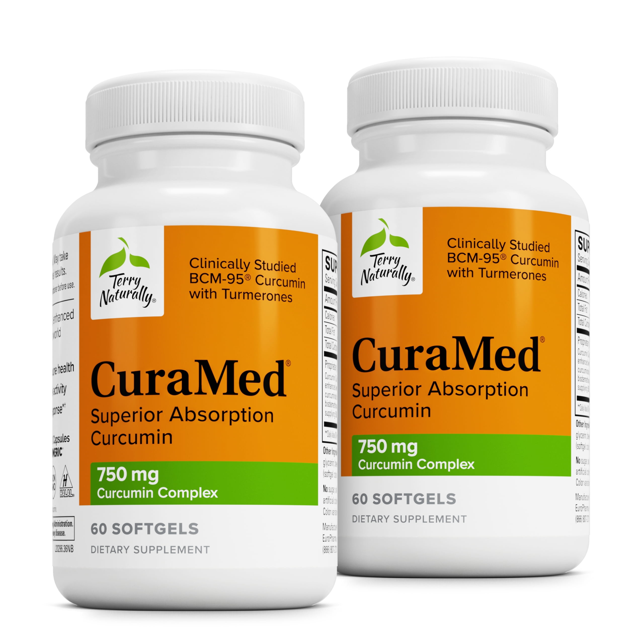 Terry Naturally CuraMed 750 mg - 60 Softgels (Pack of 2)
