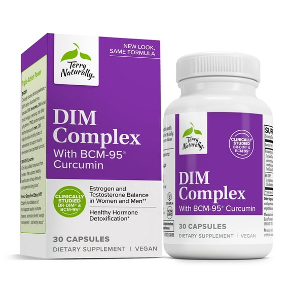 Terry Naturally-DIM Complex with BCM-95 Curcumin- 30 Capules