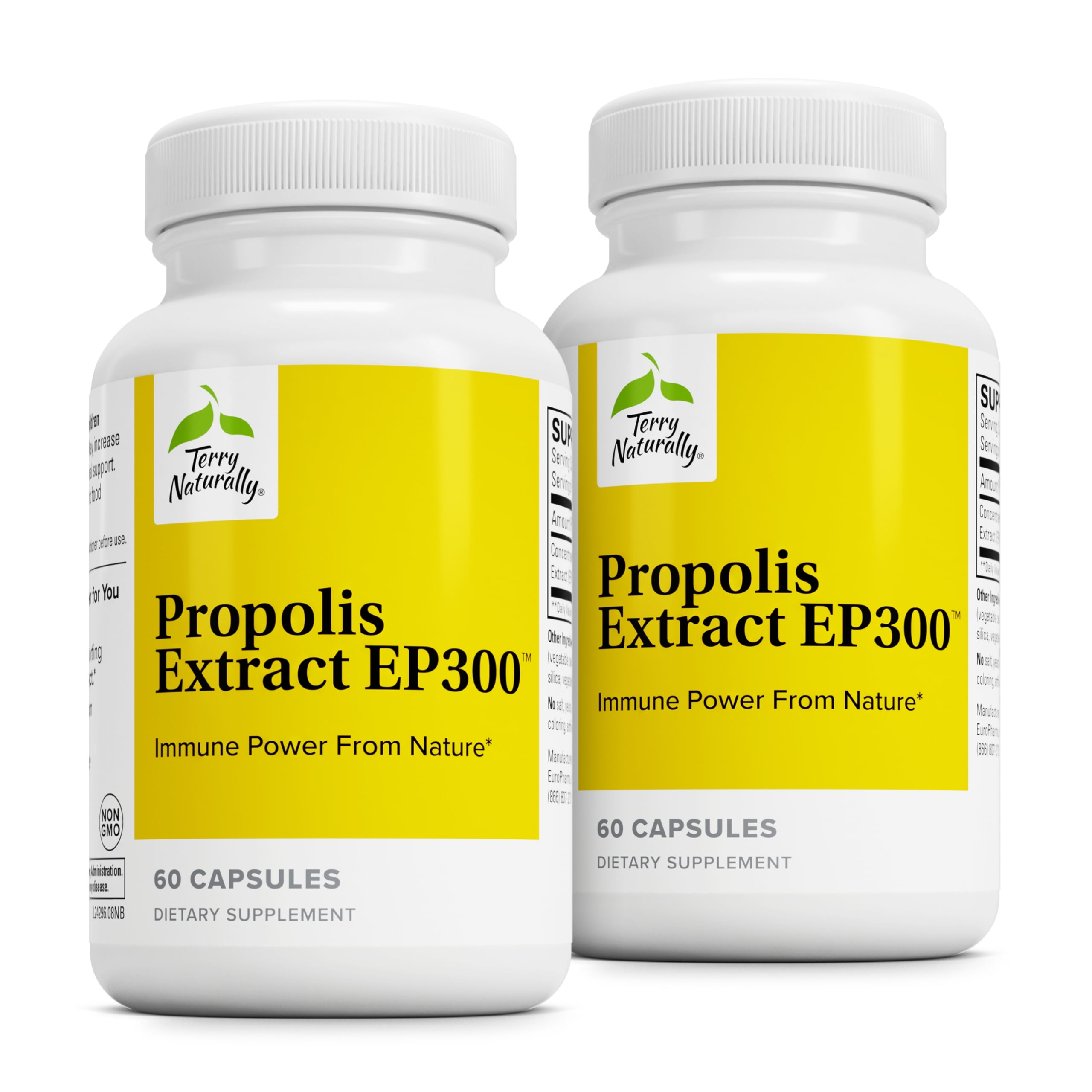 Terry Naturally Propolis Extract EP300 - 60 Capsules, 2 Pack