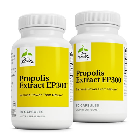 Terry Naturally Propolis Extract EP300 - 60 Capsules, 2 Pack