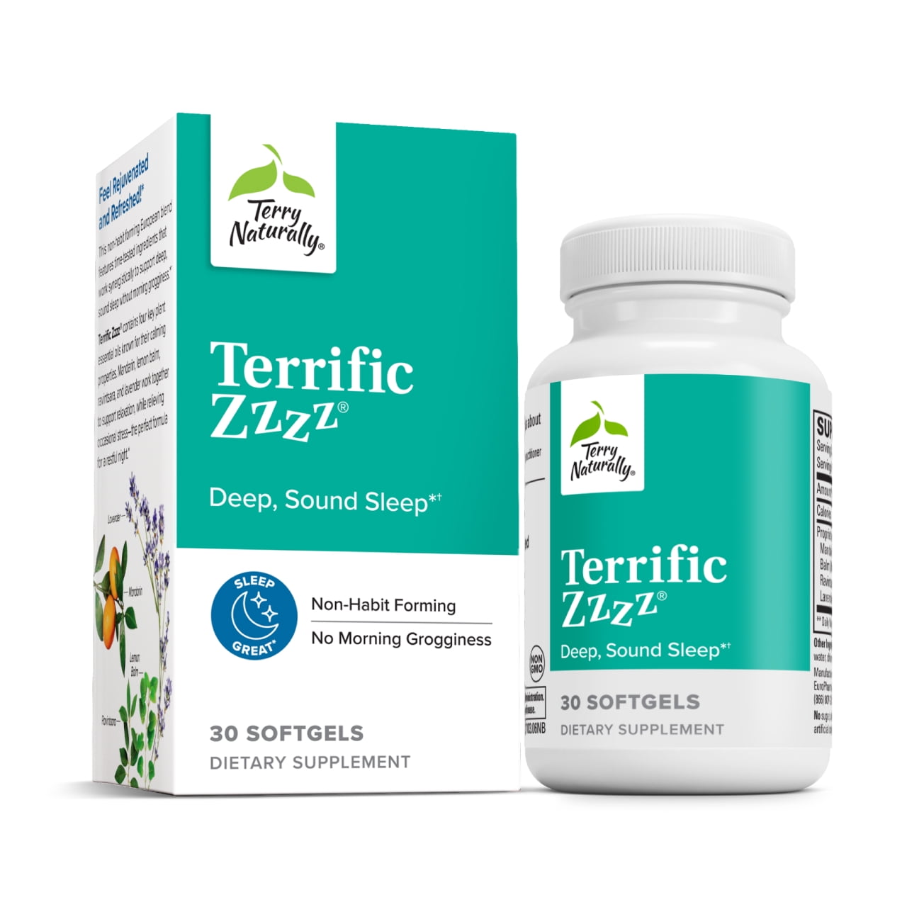 Terry Naturally Terrific Zzzz - 250 mg Mandarin Oil Complex, 30 Softgels - Sleep Supplement