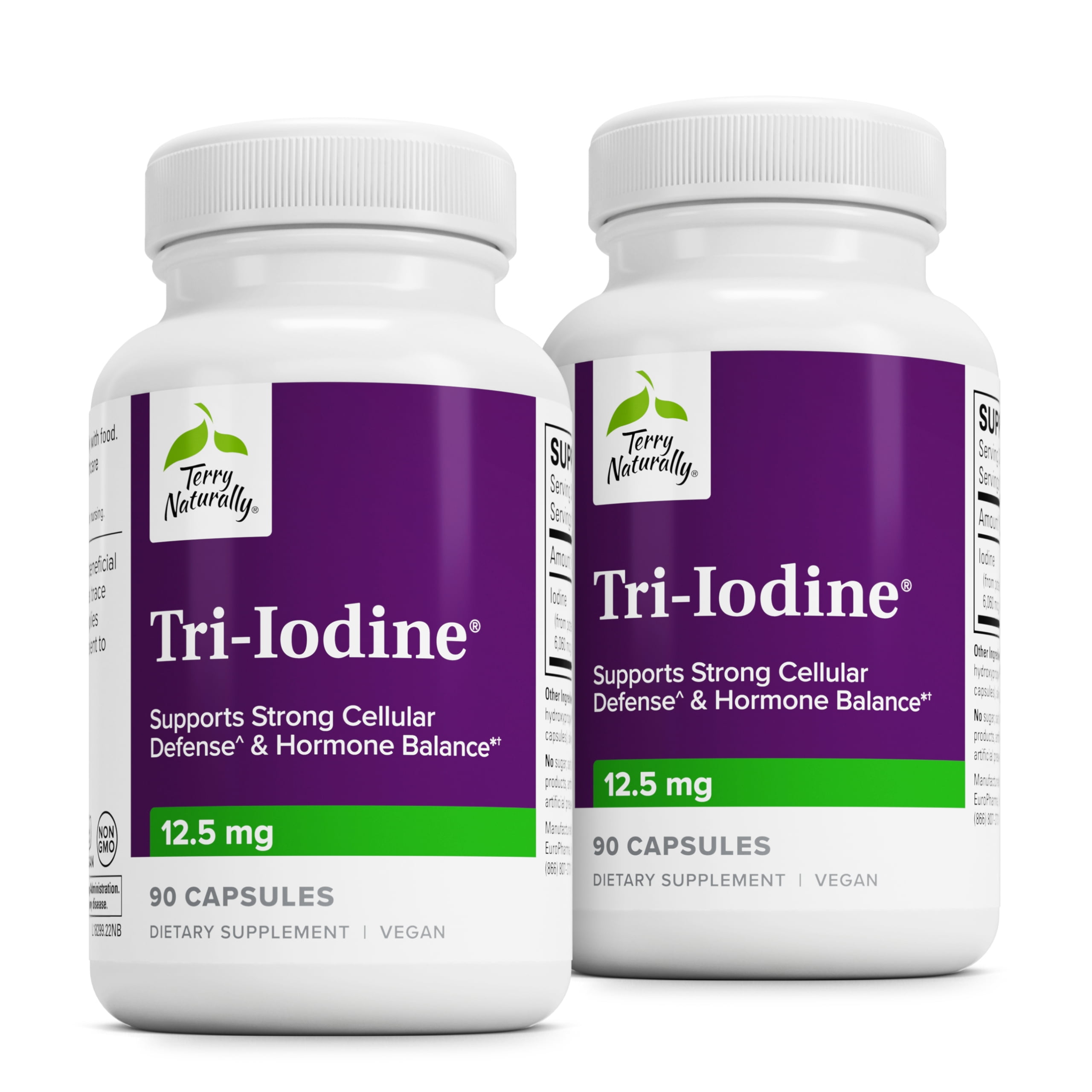 Terry Naturally Tri-Iodine - 12.5mg, 90 Capsules (Pack of 2)
