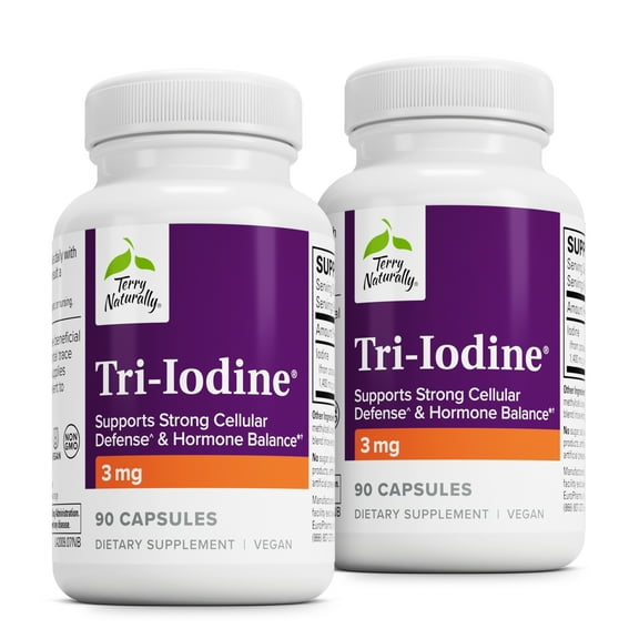 Terry Naturally Tri-Iodine - 3 mg, 90 Capsules, 2 Pack