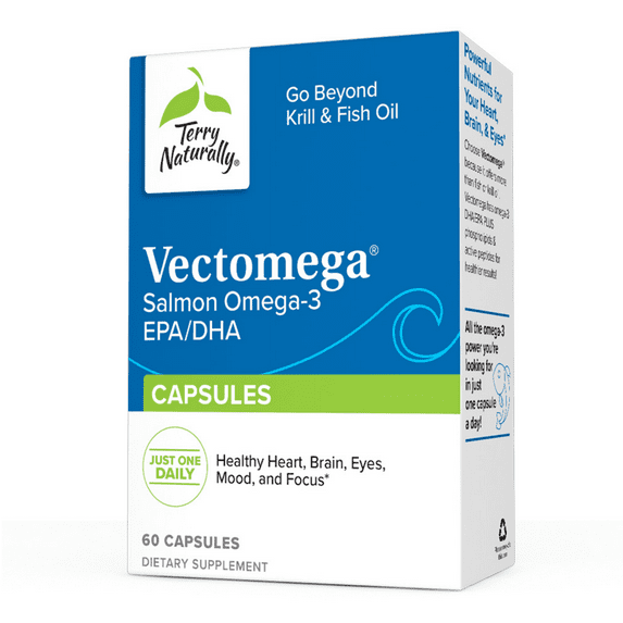 Terry Naturally Vectomega - 60 Capsules - Omega-3 from Salmon