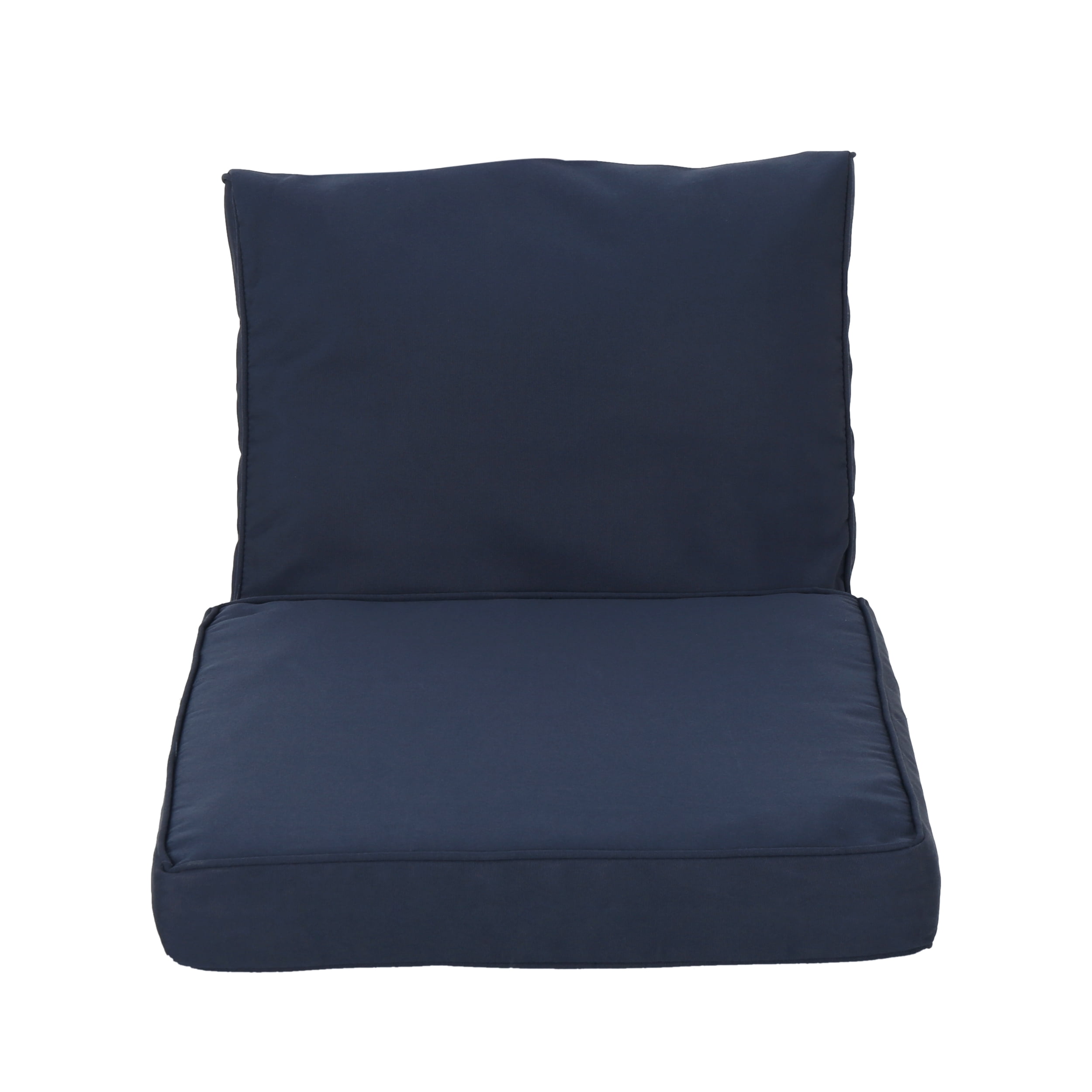 Terry Outdoor Club Chair Cushions, Navy Blue