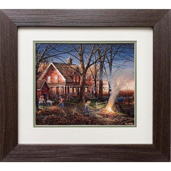 Terry Redlin "Autumn Evening" CUSTOM FRAMED Art Print Generic