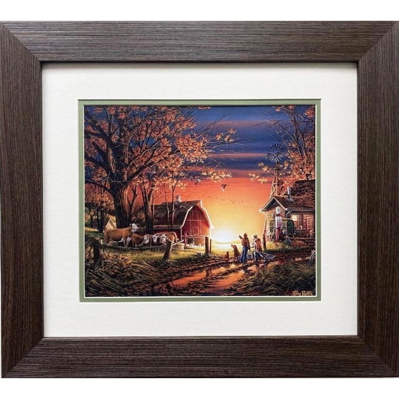 Terry Redlin "Morning Surprise" CUSTOM FRAMED Art Print Generic