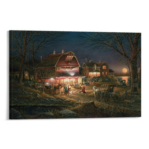 Terry Redlin Print Painting Landscape (36) Posters Art Print Wall Photo Paint Poster Hanging Picture Family Bedroom Decor Gift 16x24inch(40x60cm)