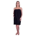 thumbnail image 1 of Terry Spa Wrap for Women, BLACK, XXL, 1 of 4