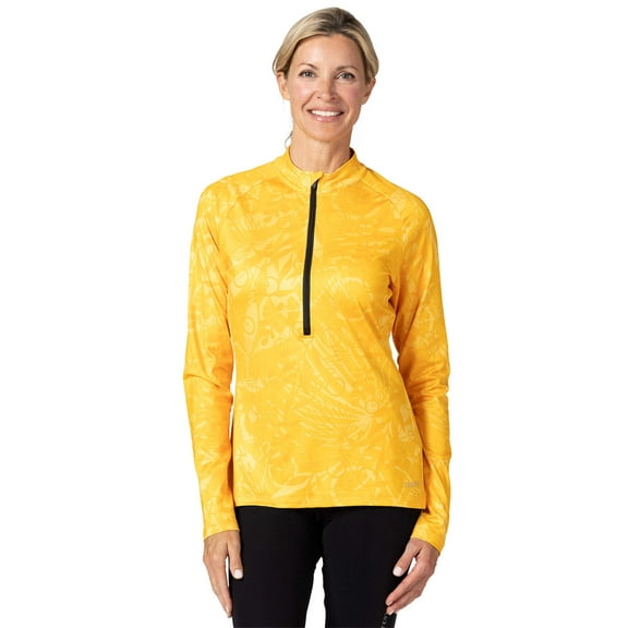 Terry Thermal Long Sleeve Bike Jersey - Women's Semi-Fitted Cycling Top - Brushed Interior for Cool Weather Riding