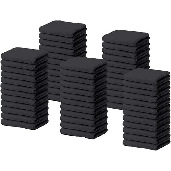 Terry Towel Cleaning Rags Grey 14'x17'|Pack of 60|Grade White Rags|Soft Large Cleaning Rags|Super Absorbent|Quick Dry|Multipurpose Towels|Restaurant Towels| Shop Rags