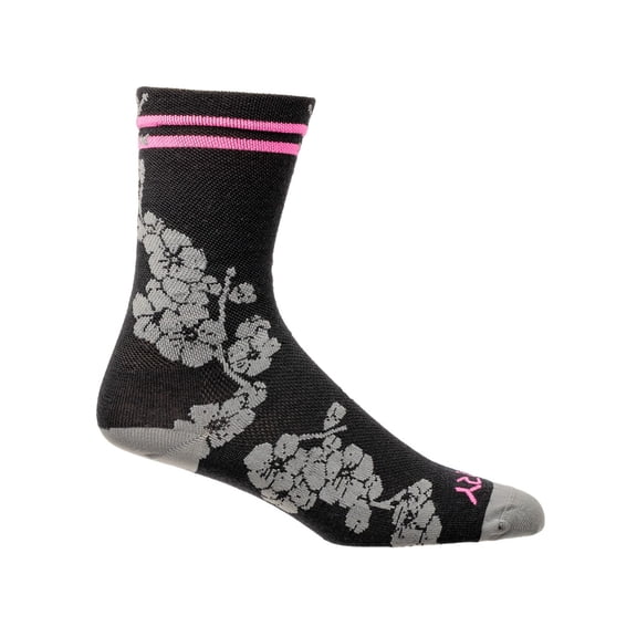 Terry Women's Cyclosox, Merino Wool Blend, Athletic Cycling Crew Style Sock, One Size (Women's 6-10)