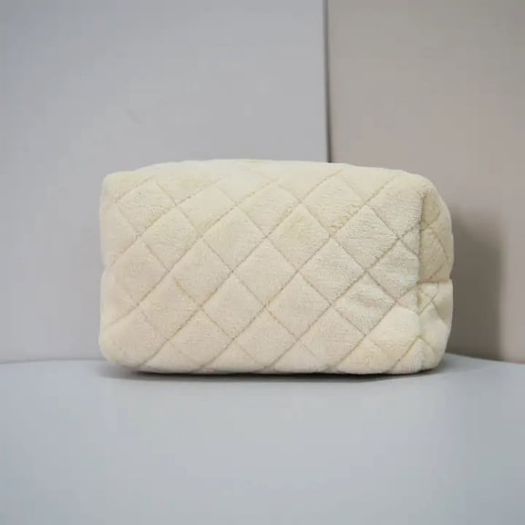 Terry cloth toiletry bag (off white)