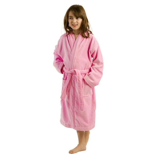 Terry robes bathrobes for teenagers petites, Pink, Medium