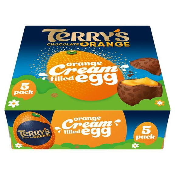 Terry's 5 x 34g Chocolate Orange Cream Filled Egg Multipack 170g - Easter