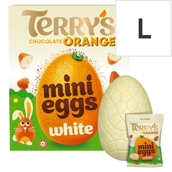 Terry's White Chocolate Orange Easter Egg And Mini Eggs 200G, Imported from Britain