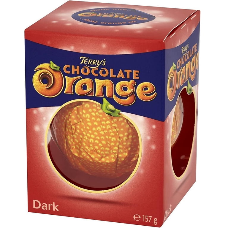 Terry Dark Chocolate Orange 157G, Dark Chocolate flavoured with