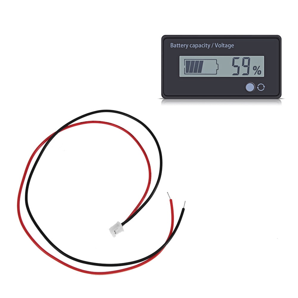 Tersalle 12V Lead Acid Battery Fuel Gauge Voltameter Indicator Meter