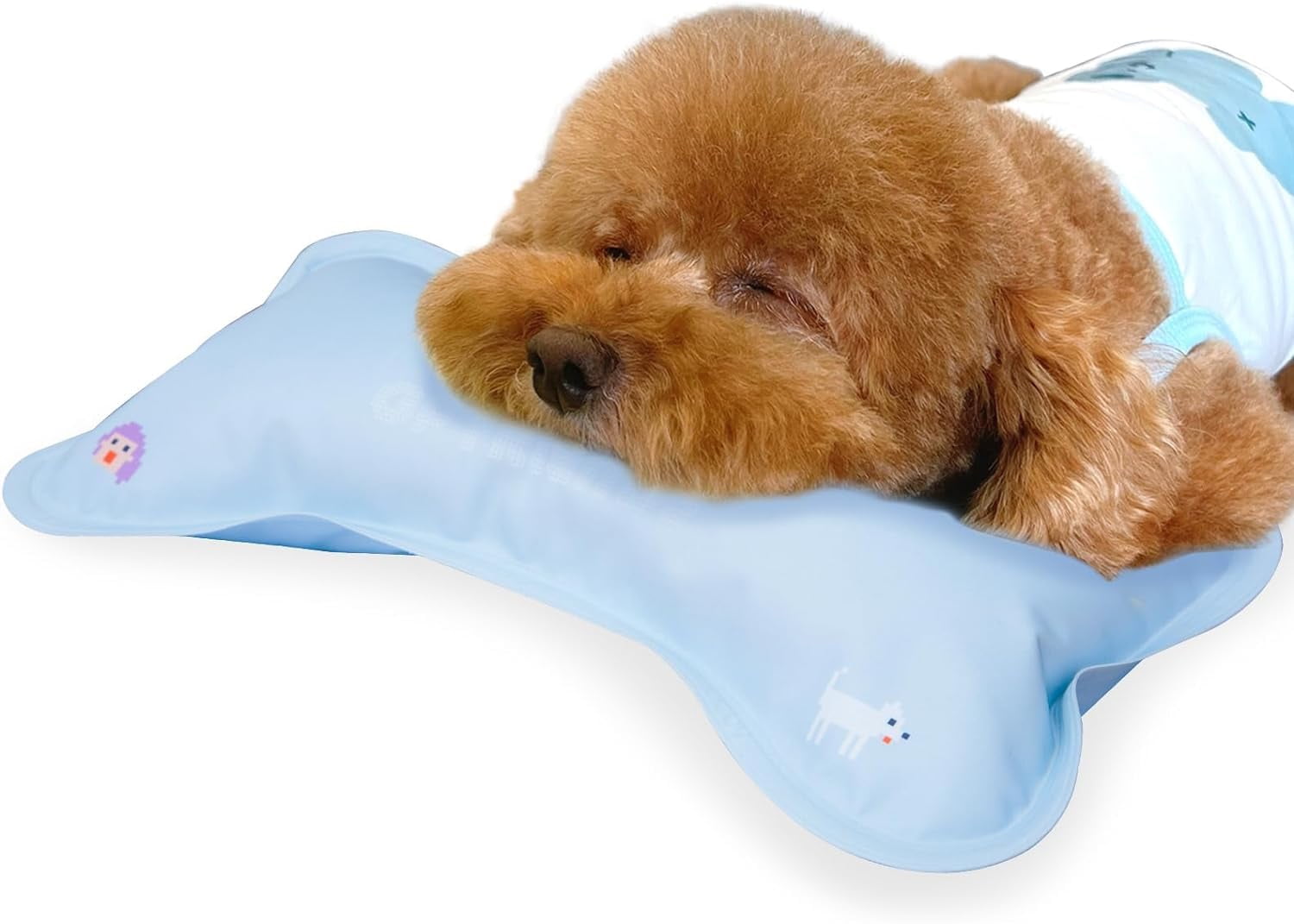 Tersalle Cooling Pillow for Dogs,16'' x 12'',Neck Support,Self Cooling