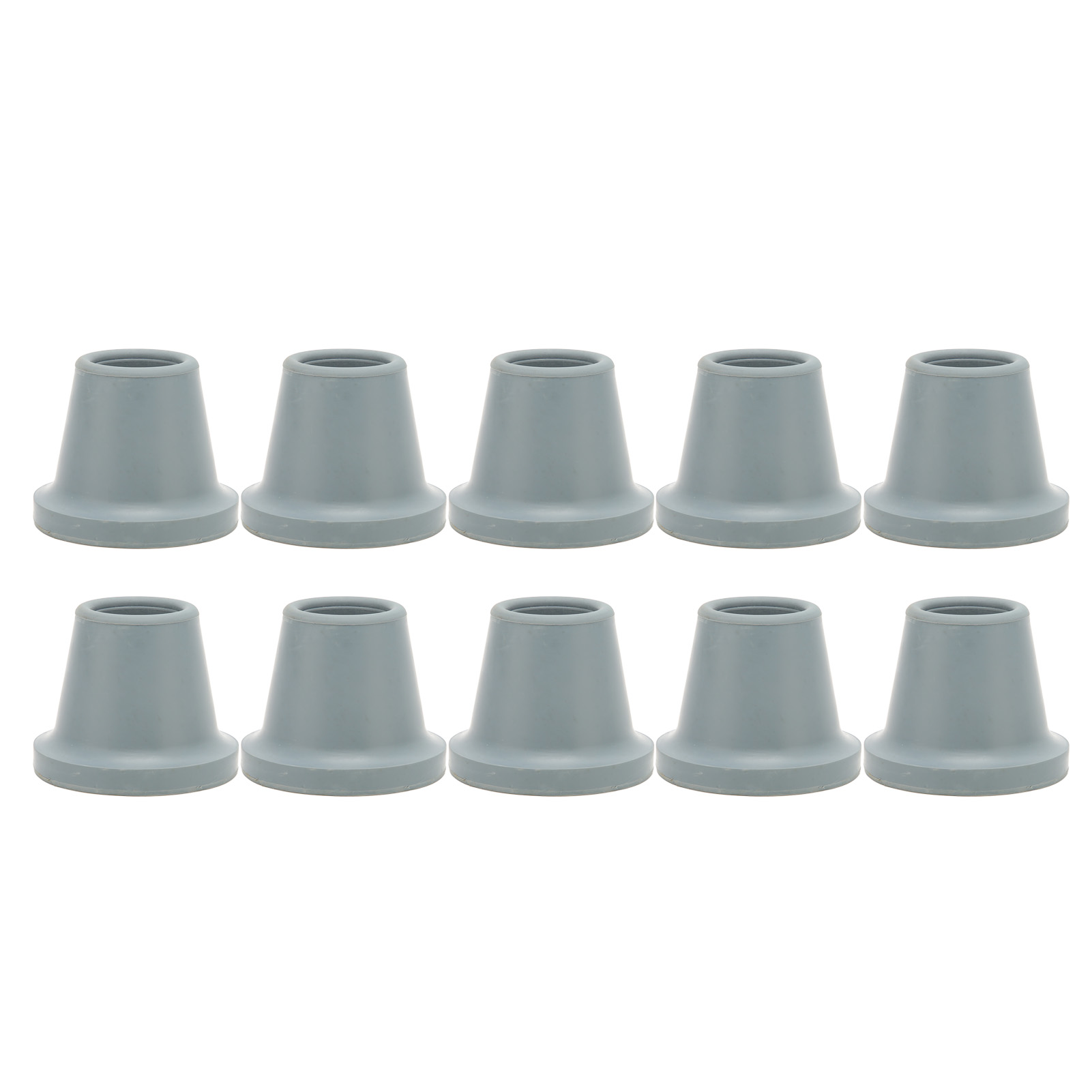Tersalle Crutch Tips Universal Grey Round Slip Resistance 28mm Inner