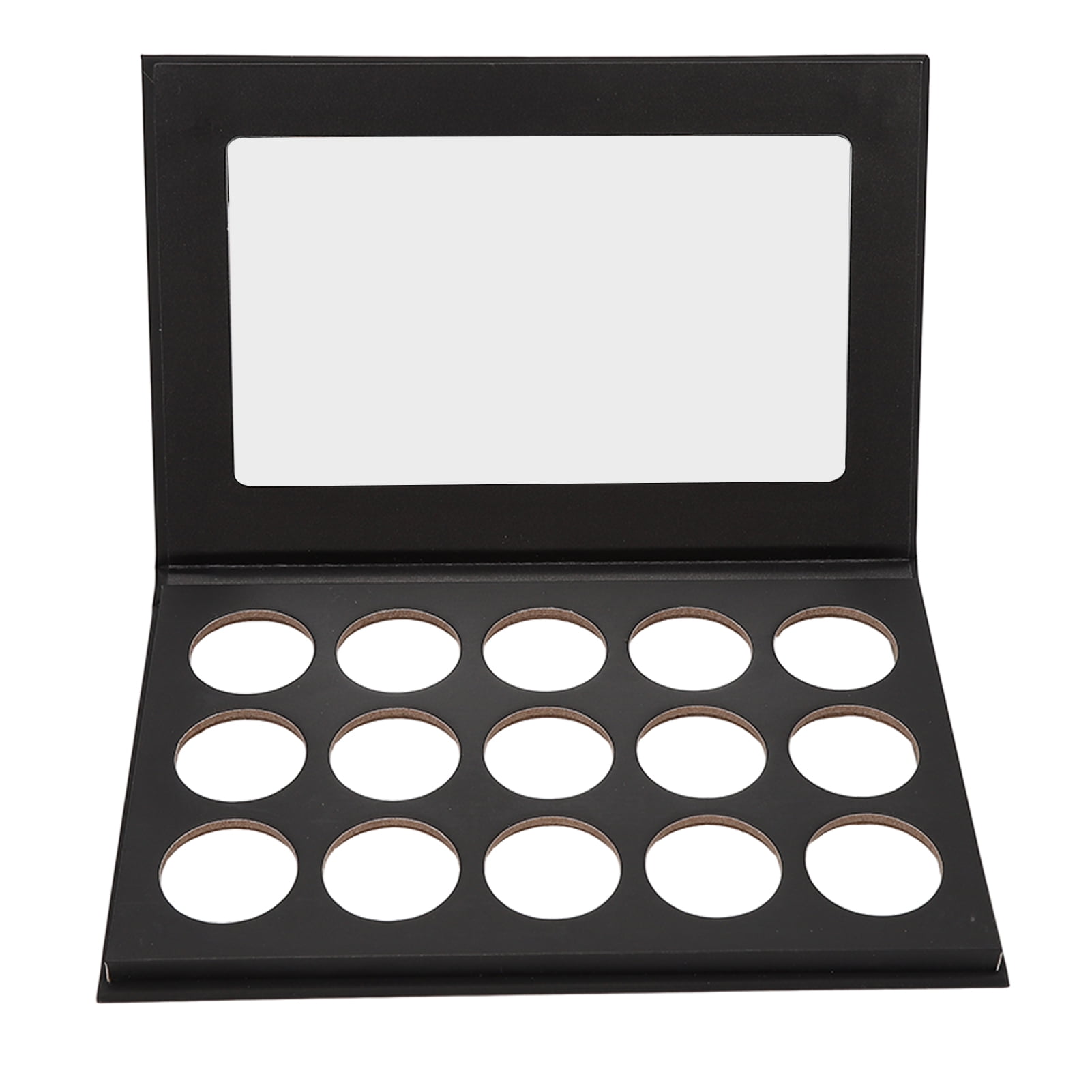 Tersalle DIY Empty Eyeshadow Palette Black 15 Compartment Empty Makeup