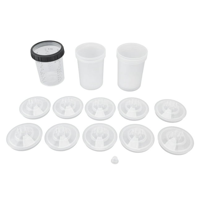Tersalle Disposable Paint Spray Cup Plastic Spray Paint Mixing Cup with
