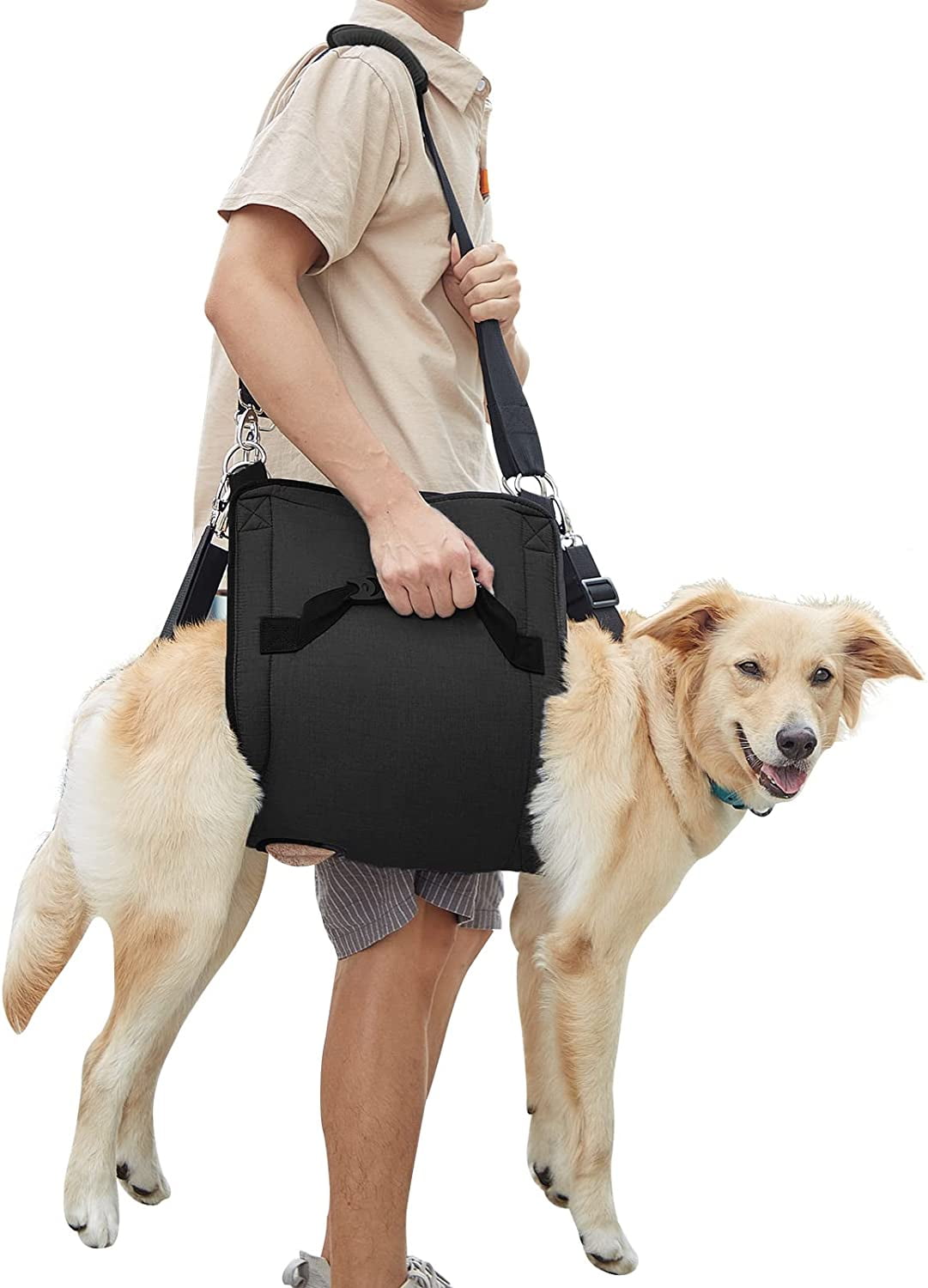 Tersalle Dog Carry Sling,Emergency Backpack Pet Legs Support,for Senior Dogs Joint Injuries