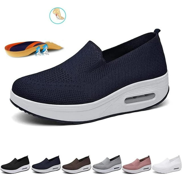 Tersalle Orthopedic Walking Shoes for Women, Slip-On Light Air Cushion ...