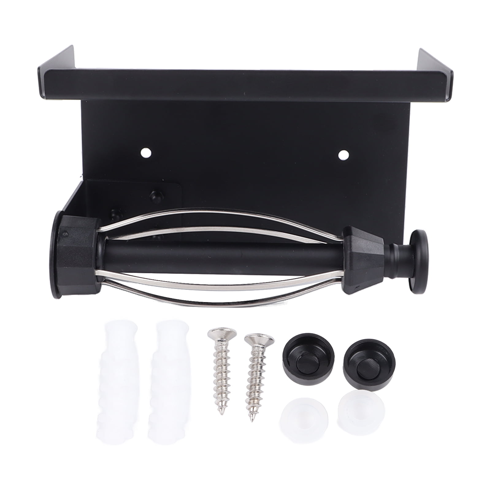 Tersalle Toilet Paper Holder with Shelf Toilet Tissue Paper Holder Self ...