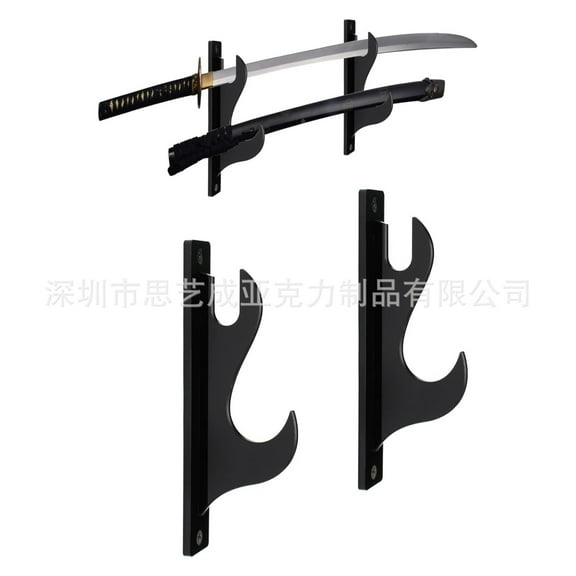 Tersarium 1 Set of Stylish Sword Rack Wall Mount Multi-Functional Holder for Sword Acrylic Sword Rack Sword Displaying Bracket Acrylic Flute Stand Reusable Wall Holder