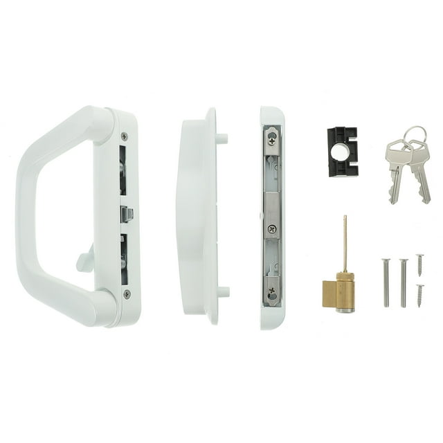 Tersarium 1 Set Patio Door Handle Sliding Door Handle Lock Reversible